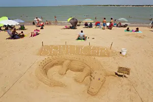 Sanlucar: Crocodile Sand Sculpture