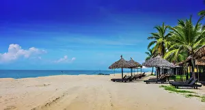 Quang: Cua Dai, sandy sea beach near Hoi An in Quang Nam
