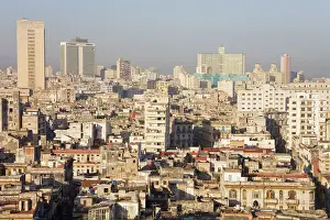 Habana: Cuba - View of the broken buildings of Centro Habana