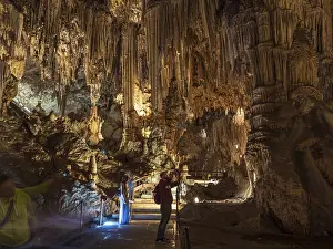 Resort: Cueva de Nerja, illuminated cave