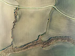 Dirt: Cultivated fields in winter in the Campi na Cordobesa