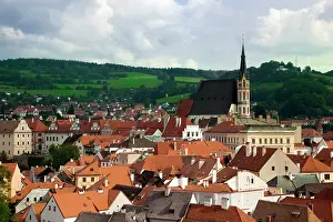 Rooftop: Czech Republic, Cesky Krumlov. Overview