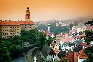 Cesky: Czech Republic, Cesky Krumlov. View of the