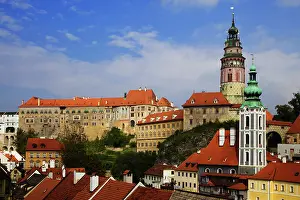 Rooftop: Czech Republic, Cesky Krumlov. View of the