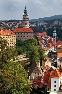 Rooftop: Czech Republic, Cesky Krumlov. View of the