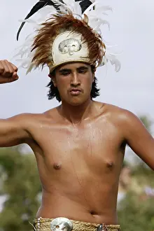 Fiesta: Dancer on Rapa Nui Language Day, a fiesta organised