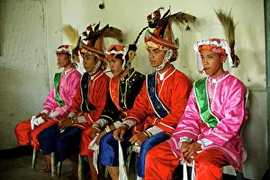 Dancers: Dancers with bird feather hats