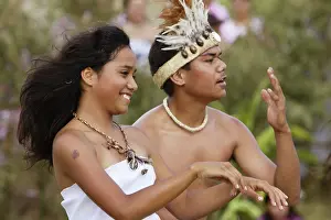 Fiesta: Dancers on Rapa Nui Language Day, a fiesta organised
