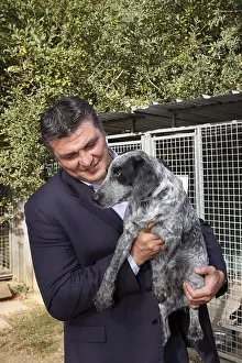 Prevention: David Douillet visiting A.S.P.C.A shelter of Plaisir