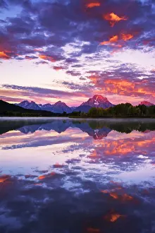 Russ: Dawn light over the Tetons from Oxbow Bend, Grand