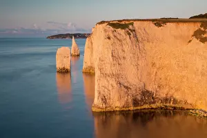 Features: Dawn at the white cliffs and Harry Rocks at Studland