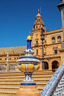 Ceramic: Decorative ceramics and tile work, Plaza De Espana, Seville