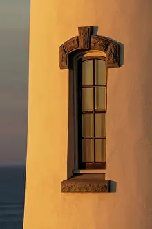 Window: Decorative window at North Head Lighthouse at Cape