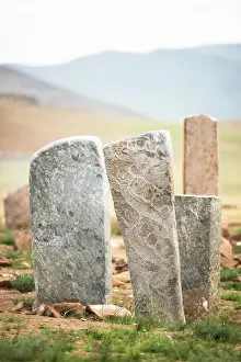 Prehistory: Deer stones, Ulaan Uushig site - Mongolia