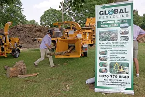 Creating: Demonstration by Global Recycling creating biofuel