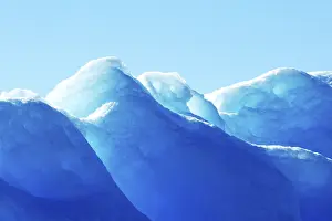Estuary: Denmark, Greenland, blue ice, ice landscape, Greenland