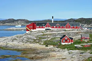 Colorfull: Denmark. Greenland. West coast. Colorfull houses