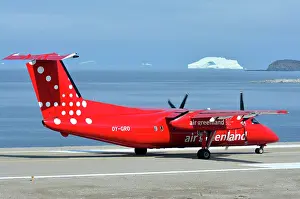 Plane: Denmark. Greenland. West coast. Plane of the compagny