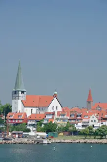 Negative: Denmark, Island of Bornholm. Historic city