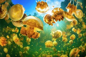 Stinging: Density of the Papuan jellyfish (Mastigias papua)