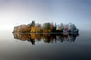 Derwent: Derwent Island - autumn reflections in derwent