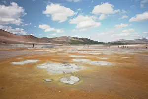 Release: Desert landscape above; boiling steam and