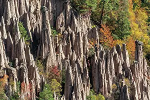 Adige: Detailed picture of the famous earth pyramids near