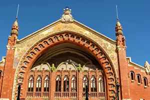 Valencia: Details of the Mercat de Colon (Columbus Market), Valencia