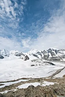 Bernina: Diavolezza Peak, Switzerland. At the summit