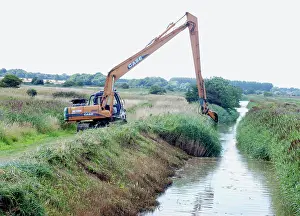 Avoid: Digging out a ditch on one side only to avoid breaking