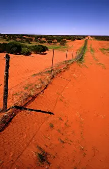 Entering: Dingo fence.preventing dingos entering NSW from