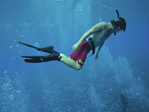 Snorkeller: Diver - Australian teenager Lockie Bursle snorkelling