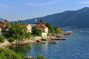 Townsmall: Dobrota, Bay of Kotor, Montenegro, Europe Dobrota
