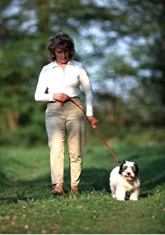 Owner: DOG - Polish Lowland Sheepdog on lead