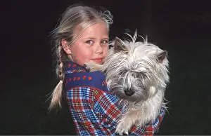 Owner: DOG -TERRIER girl holding