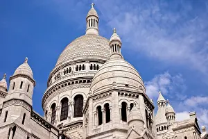 Coeur: Domes of Sacre Coeur in Montmartre Paris