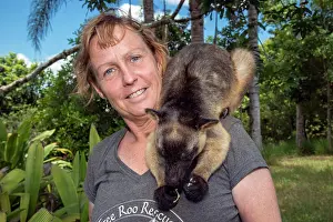 Lumholtzi: Dr Karen Coombes carer from Tree Kangaroo Rescue Centre