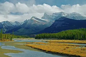 Icefields: Dramatic clouds pass over the summits of