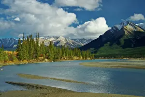 Icefields: Dramatic clouds pass over the summits of