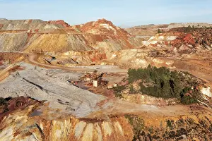 Mining: Dramatically scarred landscape of mineral-rich ground
