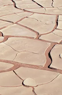 Clay: Dried and cracked clay, Sossusvlei Region