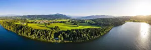 Oberallgu: Drone shot, Niedersonthofener See, Oberallg&, x4d6c;