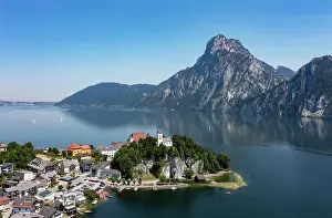 Upper: Drone shot, panorama shot, Johannesberg Chapel, T