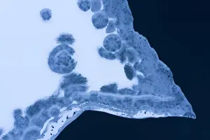 Forms: Drone view. Abstract forms created on surface of