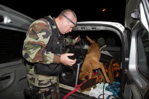 Motor: For drugs during a traffic stop on the A8 - France