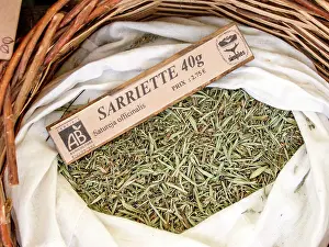 Phytotherapy: Dry plant (Satureja officinalis) for infusion with