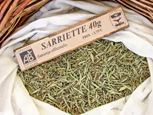 Phytotherapy: Dry plant (Satureja officinalis) for infusion with