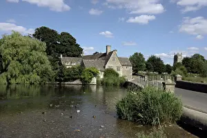 Paul Felix: Ducks on the river beside the old Mill House Fairford