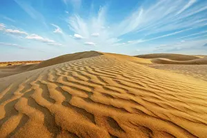 Thar: Dunes of Thar Desert. Sam Sand dunes, Rajasthan