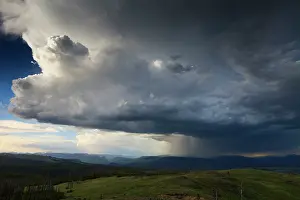 Thunderstorms: Dunraven Pass - thunderstorm in summer Yellowstone